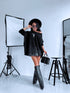 LARGE SIZE sweater "SHAKE IT FF89" - BLACK